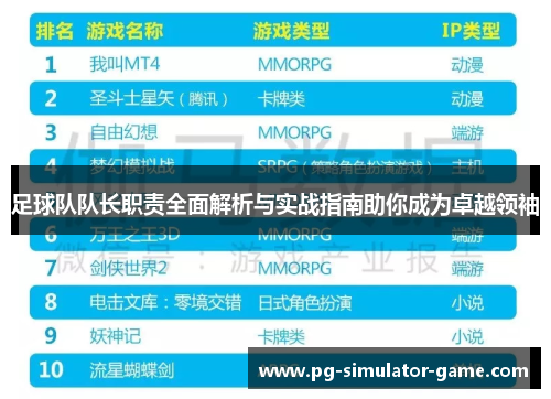 足球队队长职责全面解析与实战指南助你成为卓越领袖